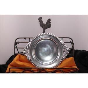 Handmade in India Metal Bowl: Ornate Home Decor - RARE